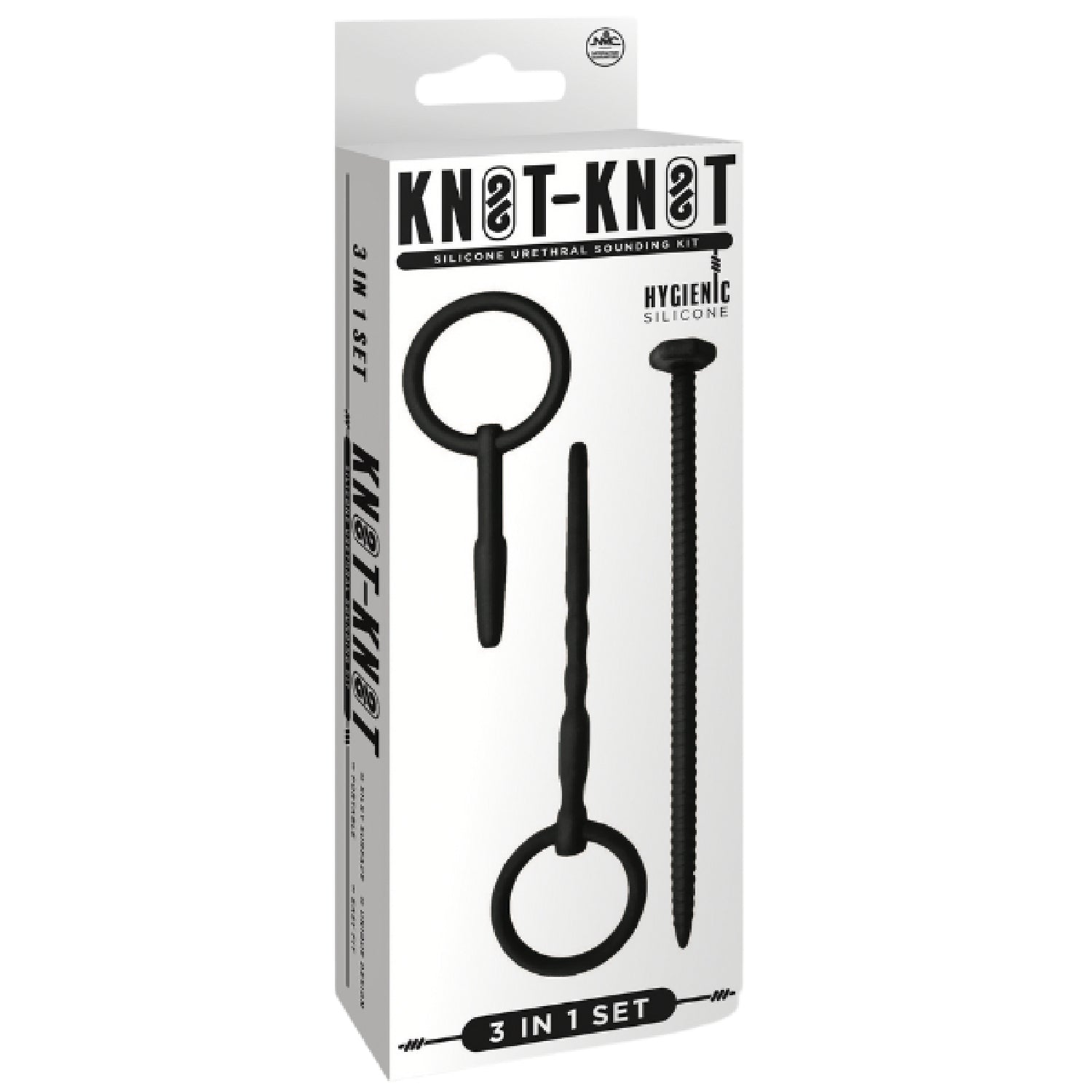Silicone Urethral Sounding Kit (Black) – Body-Safe 6 to 8 Inch Urethral Sounds Secondary image