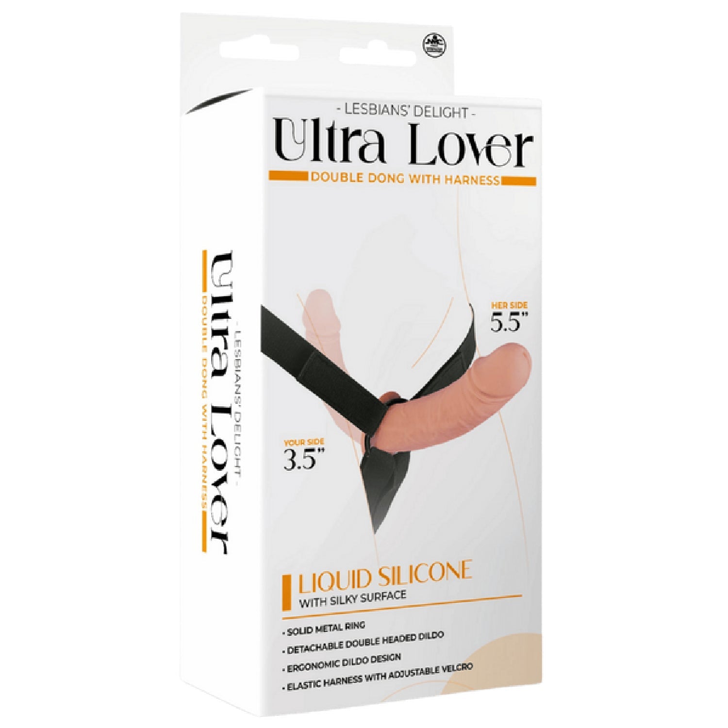 Ultra Lover Double Dong 5.5 Inch Penetrix with Harness – Ergonomic Silicone Dildo Set > Dildos > Strap On Dildos