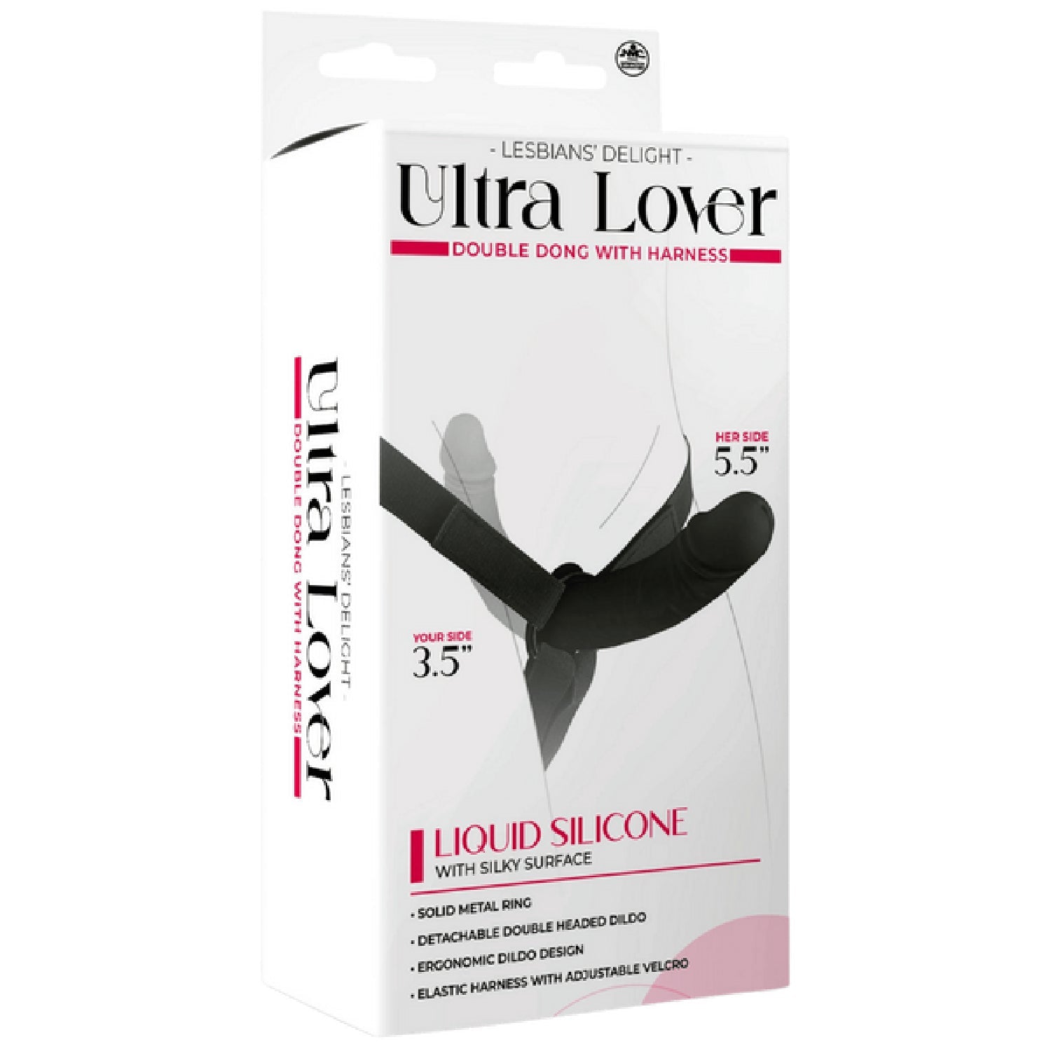 Ultra Lover Double Dong 5.5 Inch Penetrix with Harness – Ergonomic Silicone Dildo Set Secondary image