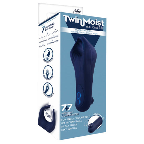 TwinMoist - Multi-Functional Rechargeable Stimulator – Splash Proof USB Rechargeable Vibrator > Sex Toys > Couples Toys
