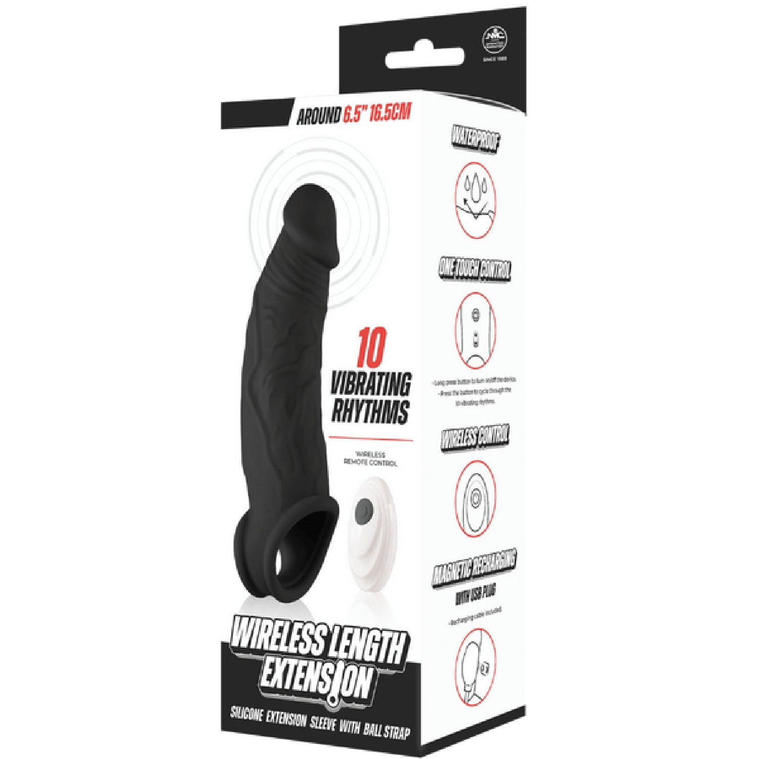 Wireless Length Extension – Waterproof 6.5 Inch Vibrating Extension Device > Sex Toys For Men > Penis Sleeves