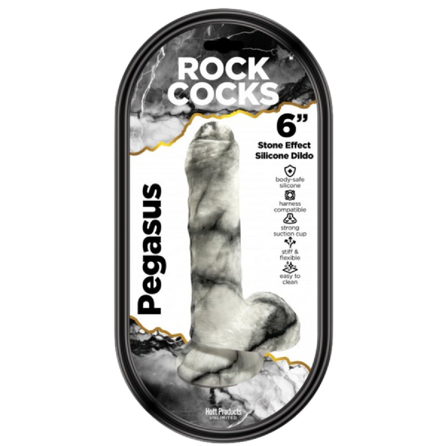 Rock Cocks Pegasus – 6 Inch Textured Dildo Secondary image