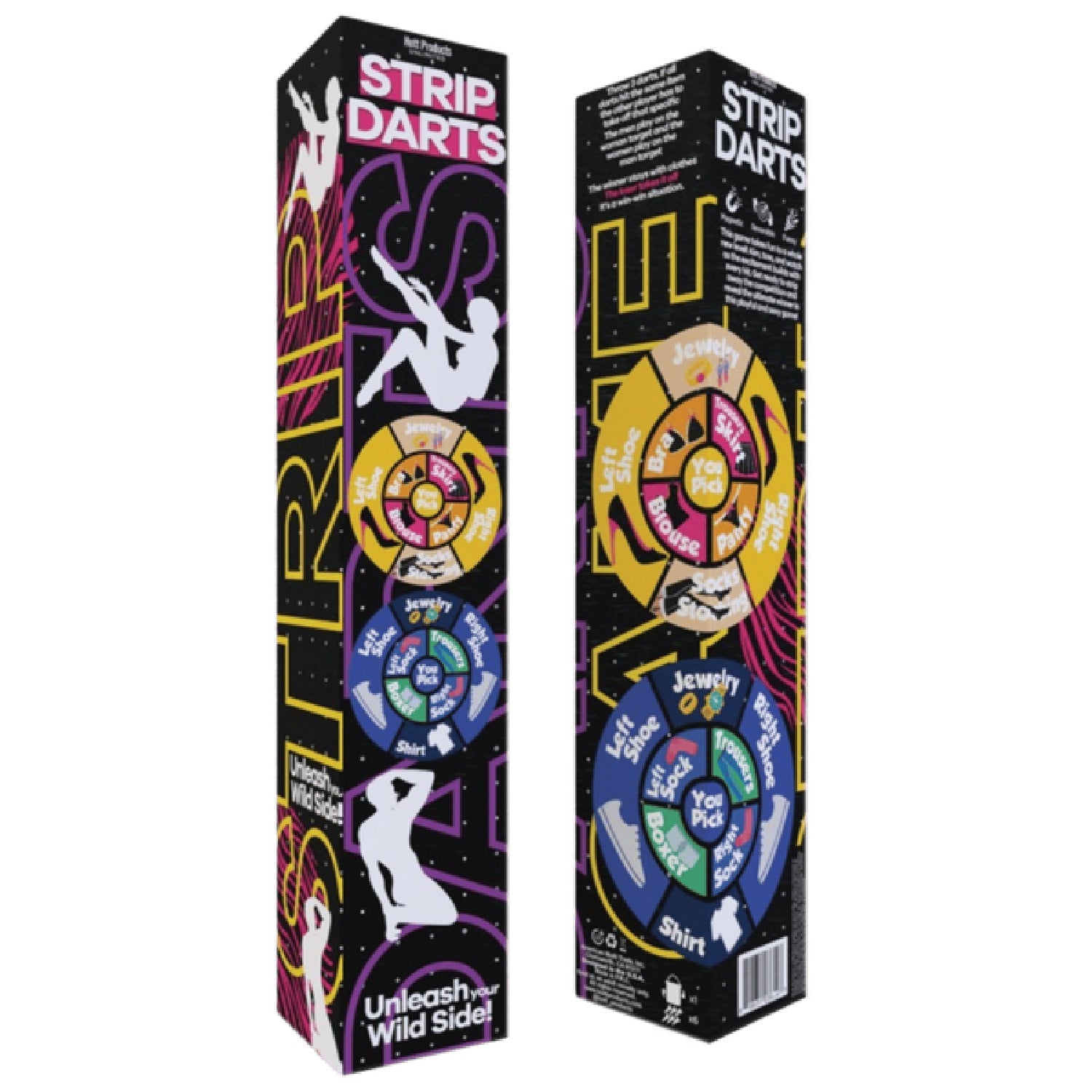 Strip Darts Game Reversible Magnetic Dartboard with Woman and Man Designs – Adult Party Game Secondary image