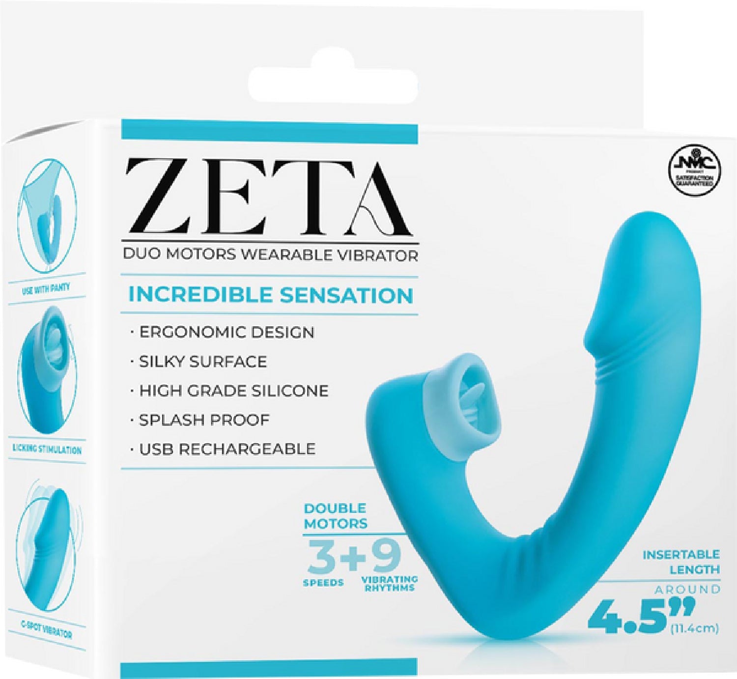 Dual Motor Wearable Vibrator – Splashproof 4.5 Inch USB Rechargeable Vibrator > Sex Toys For Ladies > Panty Vibes