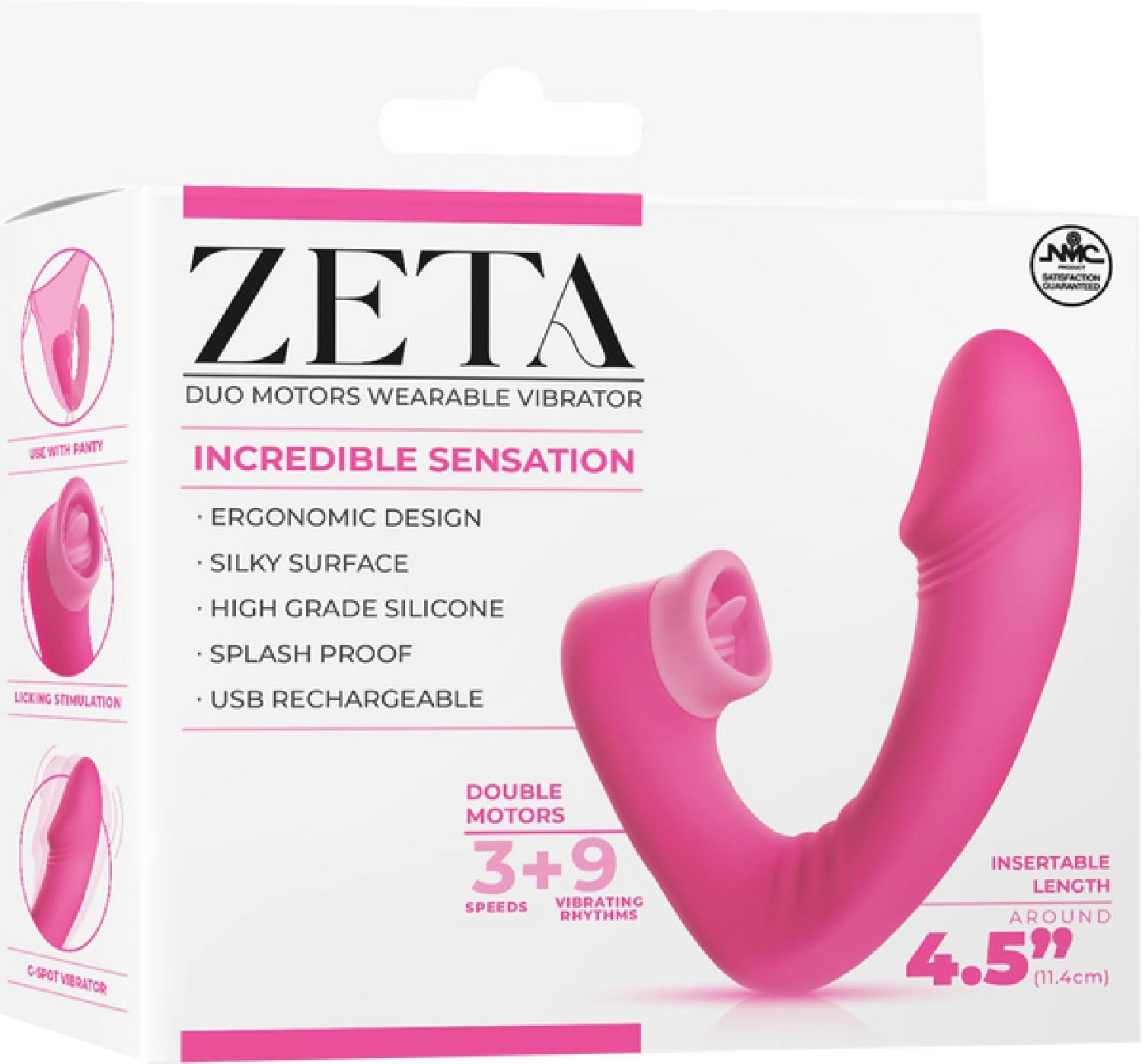 Dual Motor Wearable Vibrator – Splashproof 4.5 Inch USB Rechargeable Vibrator > Sex Toys For Ladies > Panty Vibes