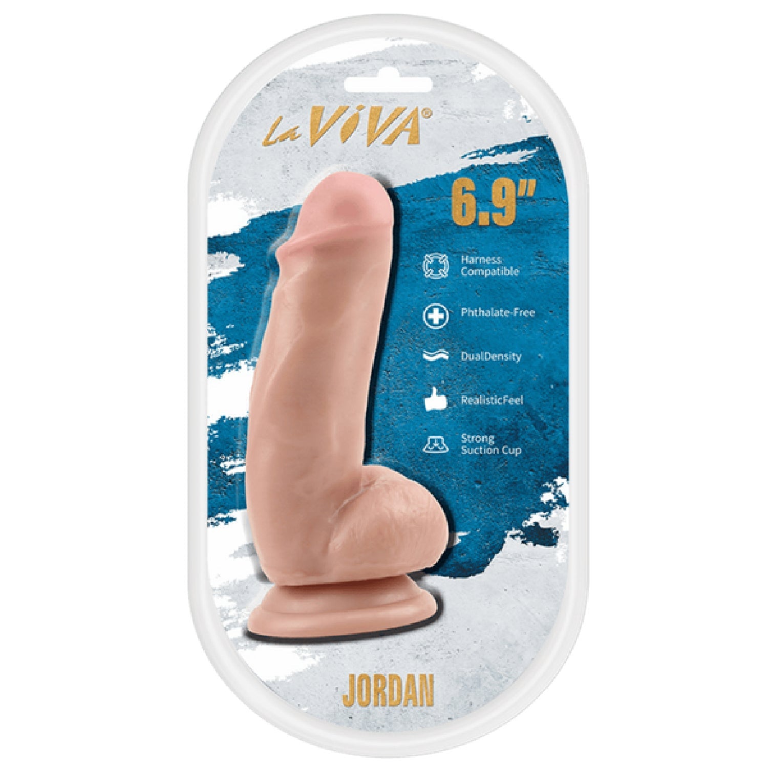 Jordan 6.9 Inch Dildo – Vibrant Realistic Pleasure Toy Secondary image