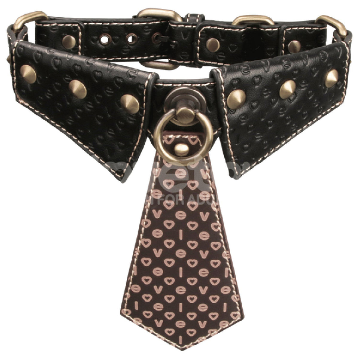 Rebellion Reign Collar with Leash – Luxury PU Leather Bondage Accessory > Bondage Gear > Collars & Leashes
