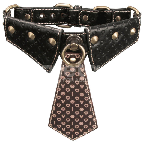 Rebellion Reign Collar with Leash – Luxury PU Leather Bondage Accessory > Bondage Gear > Collars & Leashes
