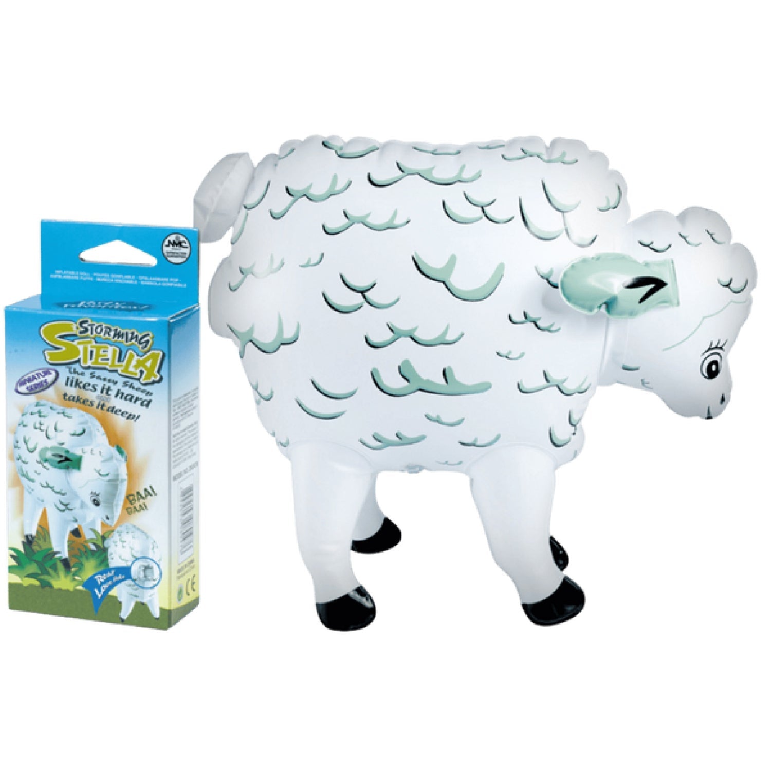 Storming Stella Mini Blow-Up Sheep – 12 Inch Inflatable Toy Secondary image