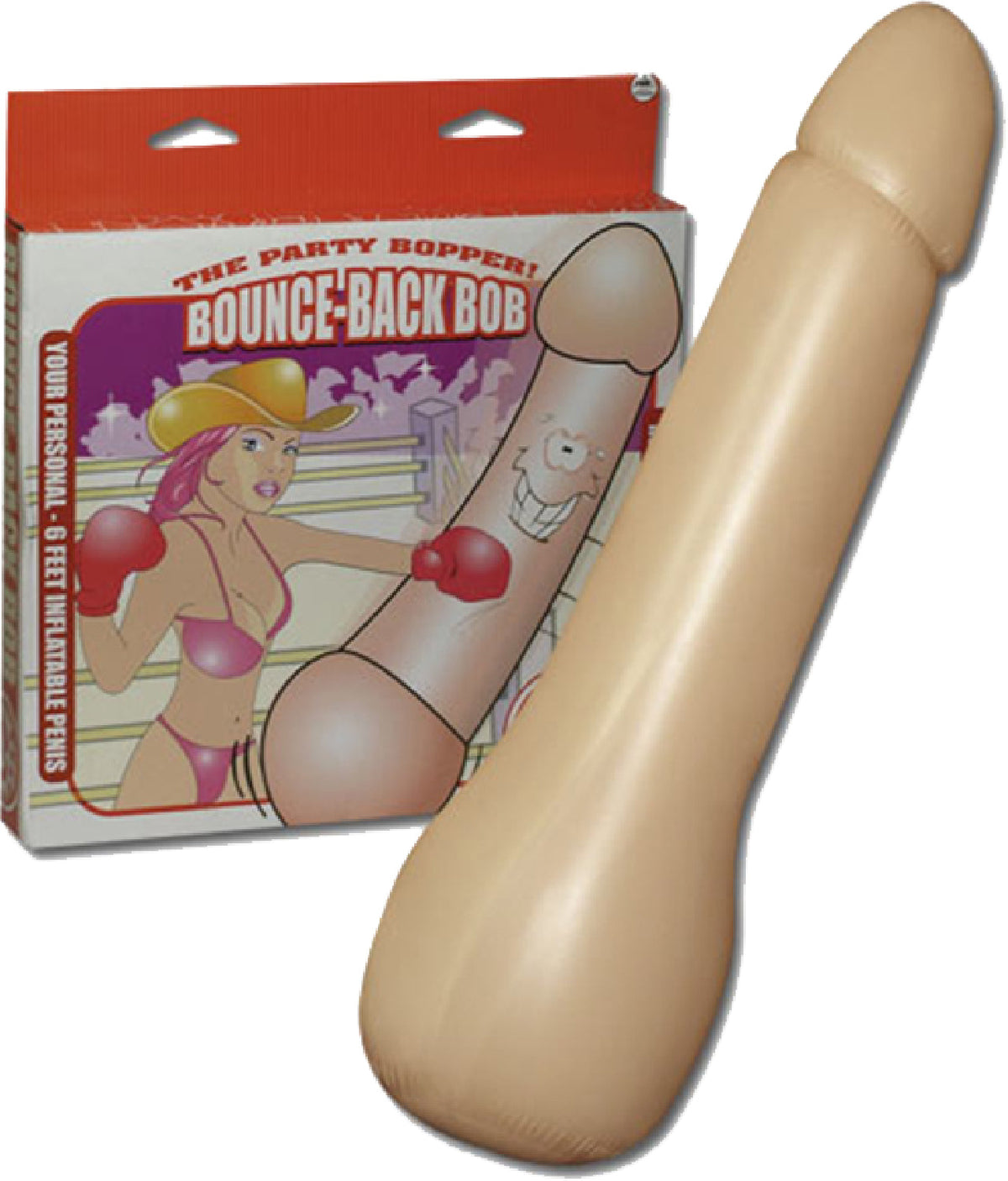 Bounce-Back Bob Inflatable Penis – 6 Feet Large Inflatable Novelty Item with 360-Degree Rotation > Novelties > Bachelor & Bachelorette Items