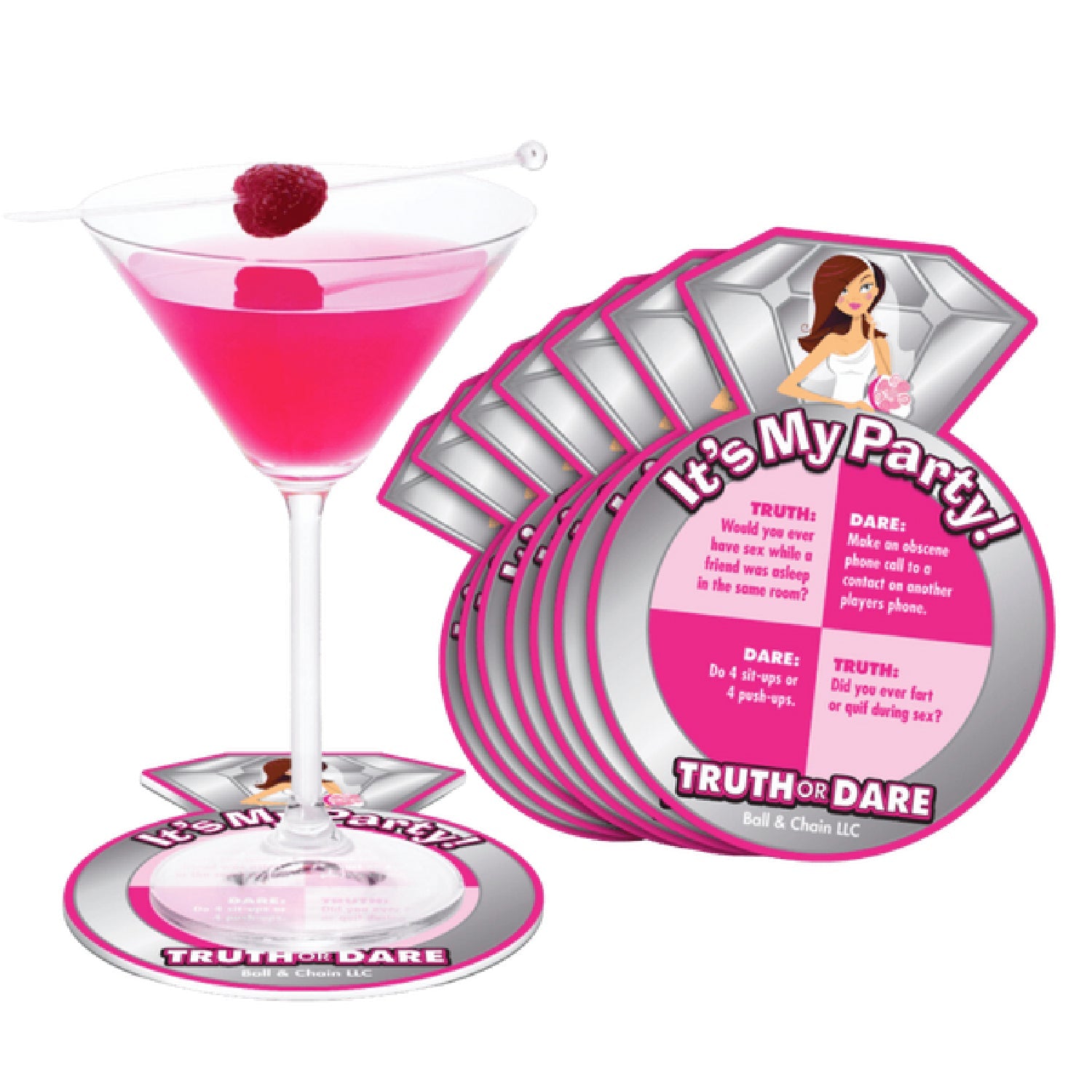 Bride to Be - Truth or Dare Game Coasters Set Secondary image