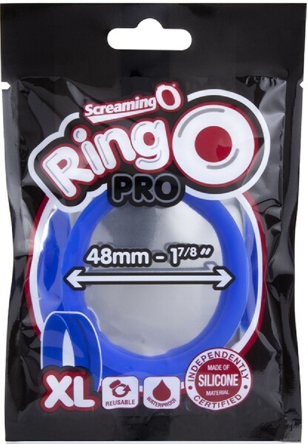 RingO Pro XL – Body-Safe Stretchy Penis Ring With Wider Band for Comfort > Cock Ring > Single