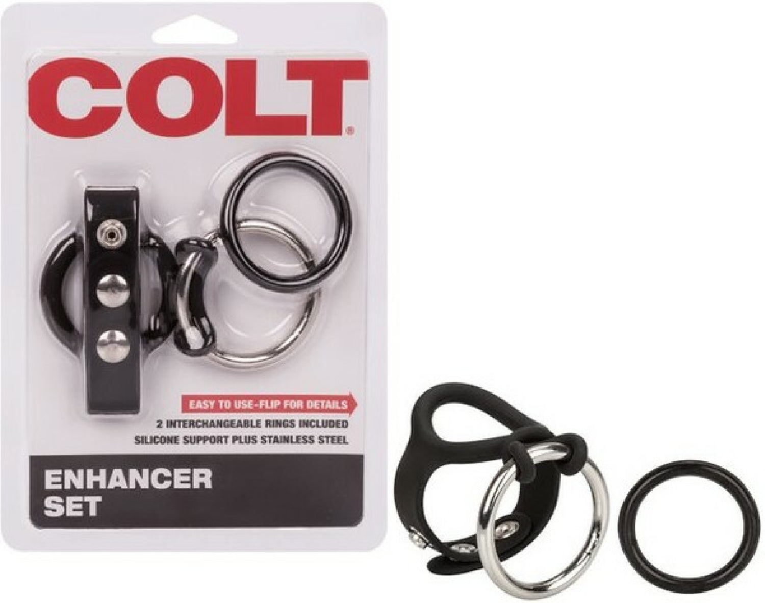 Colt Enhancer Set – Male Pleasure Cock Ring Set Secondary image