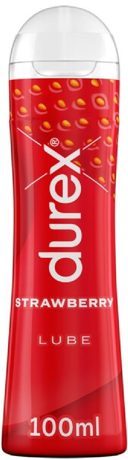 Durex Strawberry Lube – 100mL Flavored Personal Lubricant One Size > Lube > Flavoured