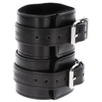 Taboom Wrist Cuffs – Adjustable Vegan Leather Bondage Wrist Cuffs with Velvet Lining > Bondage Gear > Restraints