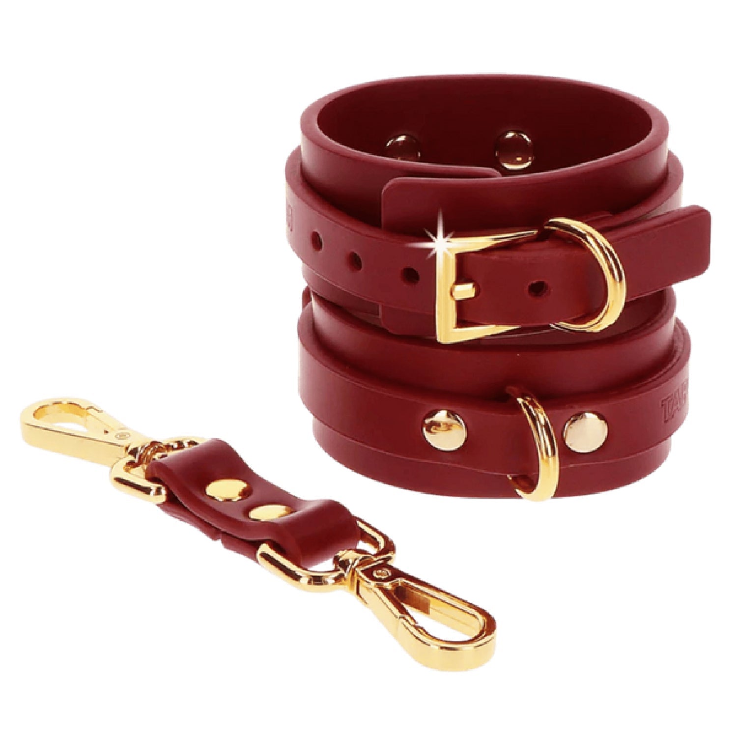 TABOOM D-Ring Collar and Wrist Cuffs Set – Fashion Accessory and BDSM Restraint > Bondage Gear > Restraints Main image