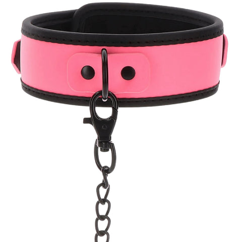 Taboom Glow In The Dark Collar And Chain Leash – BDSM Collar And Leash Set > Bondage Gear > Collars & Leashes