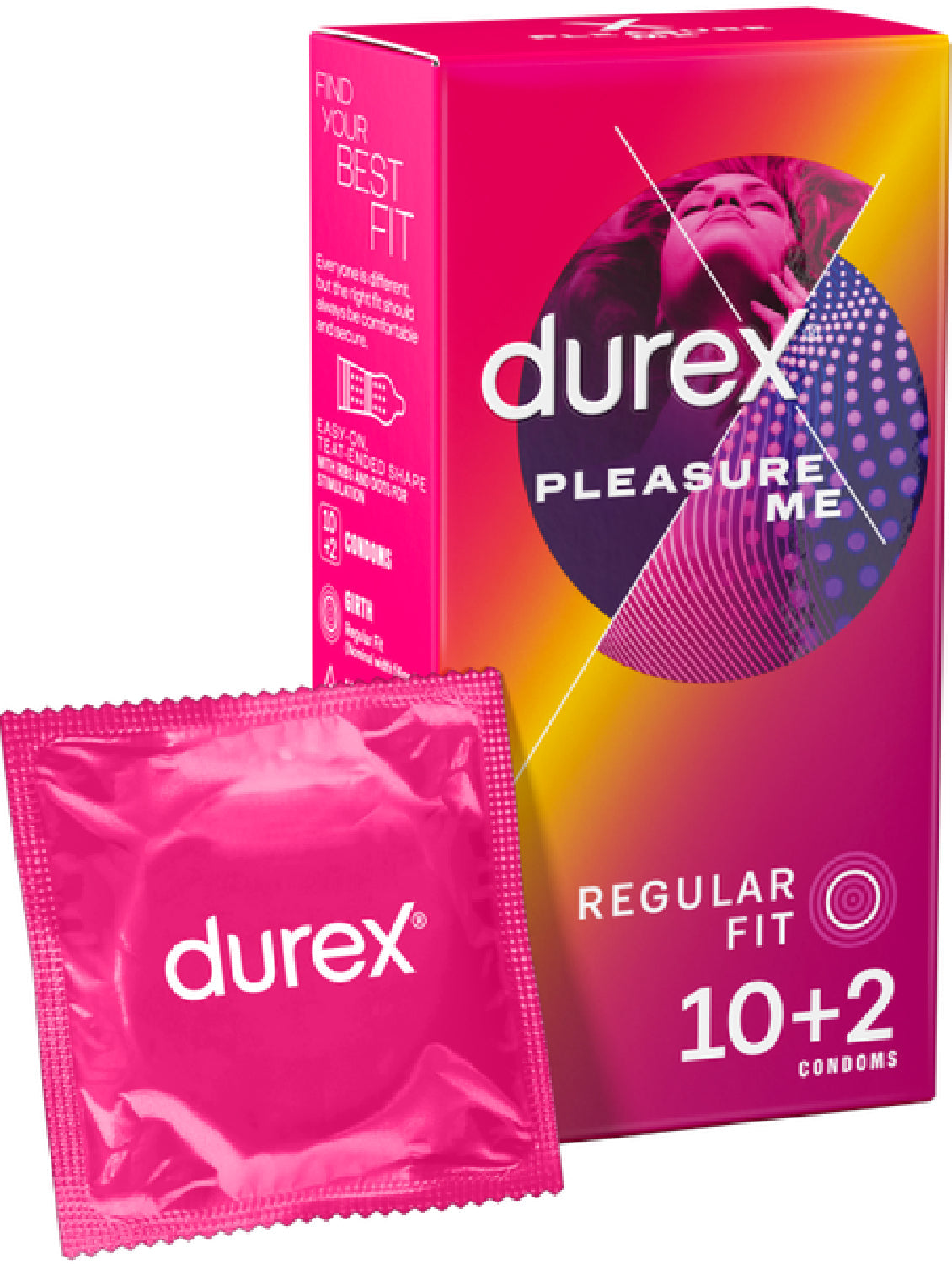 Durex Pleasure Me – Textured Latex Condoms 10 Pack > Essentials > Condoms