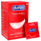Durex Thin Feel – 20 Percent Thinner Latex Condoms 30 Pack > Essentials > Condoms