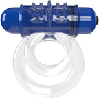 Double O 6 4B Vibrating Ring with Raised Ticklers and Long-Lasting Batteries – Vibrating Ring Blueberry > Cock Ring > Vibrating