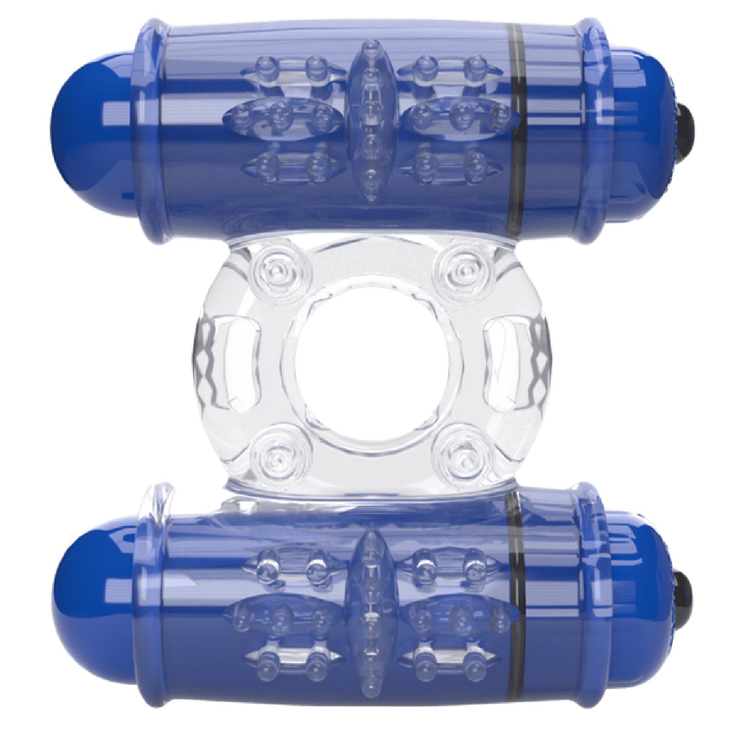 Double Wammy 4T – High Pitch Treble Vibrating Cock Ring with 5 Speeds and Pulse Pattern > Sex Toys > Couples Toys Main image