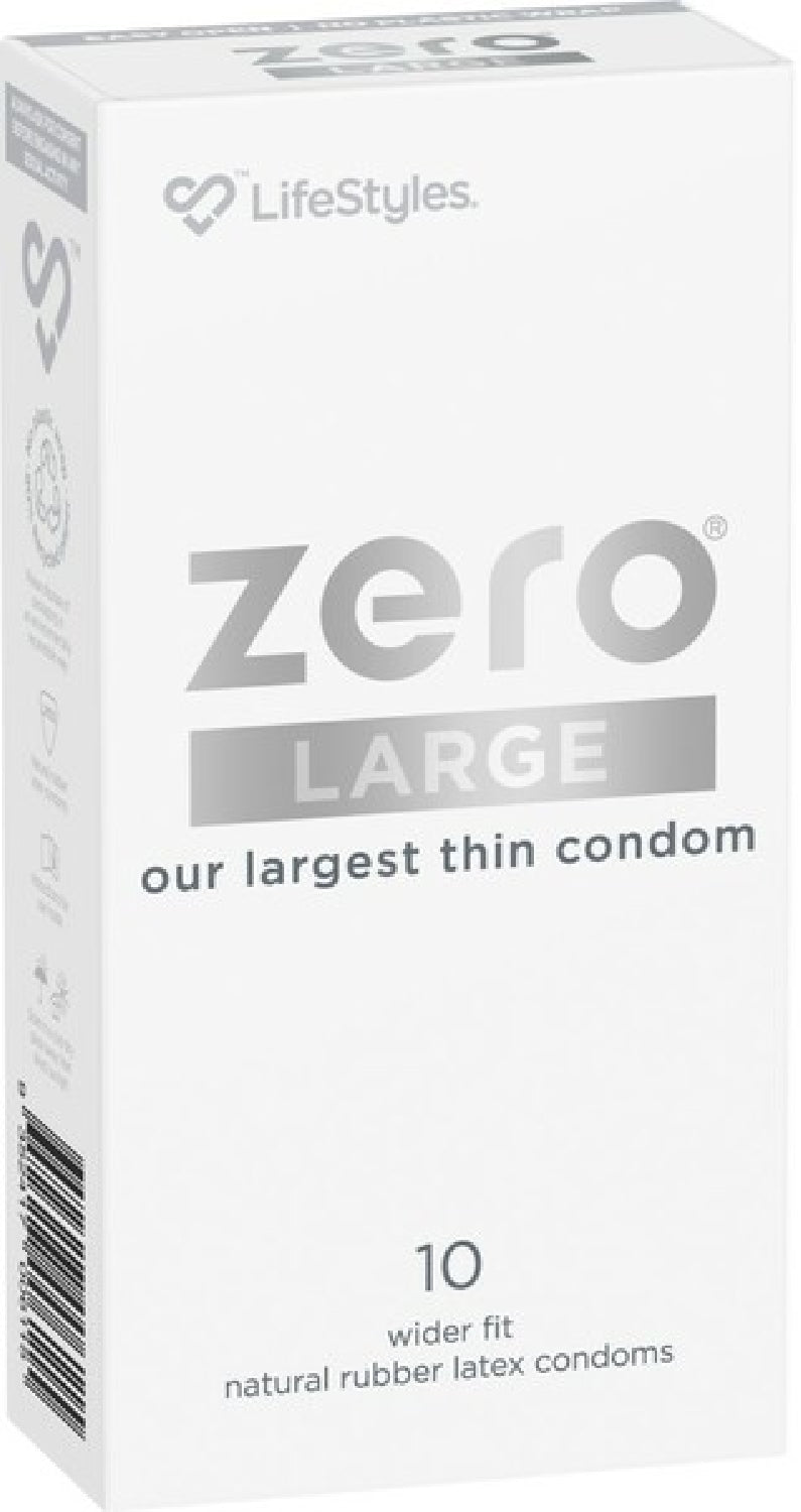 LifeStyles Zero Large 10 Pack – Large Thin Condoms One Size > Essentials > Condoms