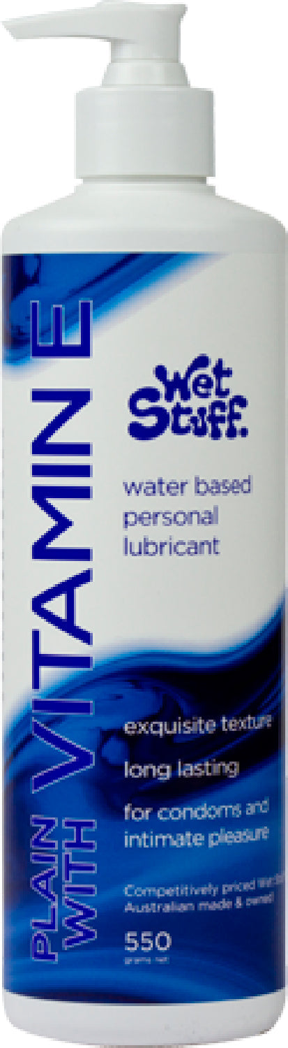 Wet Stuff Plain Enriched With Vitamin E – Water-Based Lubricant > Lube > Water Based Main image