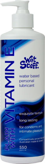 Wet Stuff Plain Enriched With Vitamin E – Water-Based Lubricant > Lube > Water Based