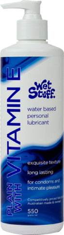 Wet Stuff Plain Enriched With Vitamin E – Water-Based Lubricant > Lube > Water Based