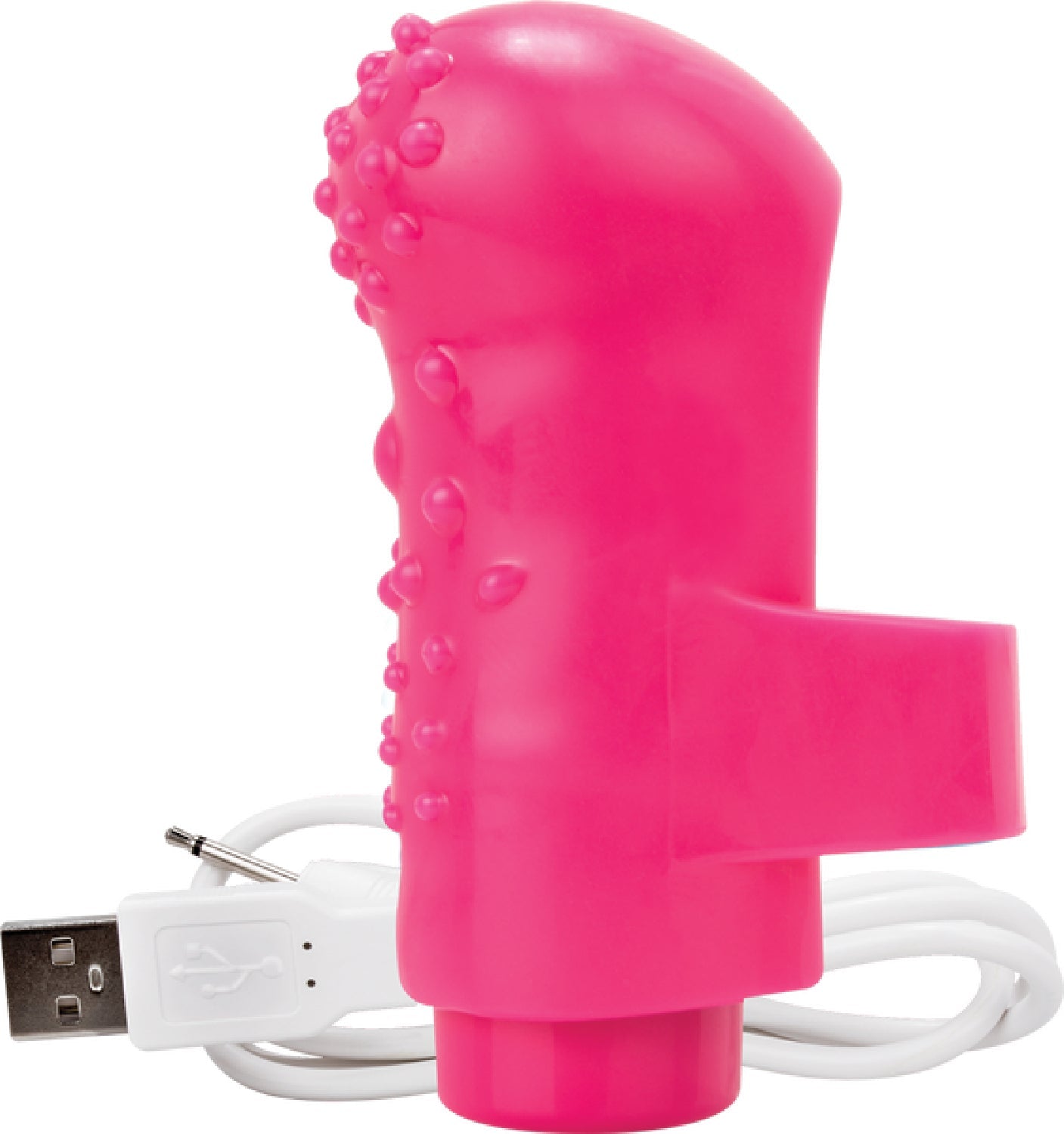 Charged Fing O Rechargeable Mini Finger Vibrator with Vooom Technology Silicone and ABS > Vibrators > Finger Vibrators