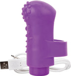 Charged Fing O Rechargeable Mini Finger Vibrator with Vooom Technology Silicone and ABS > Vibrators > Finger Vibrators
