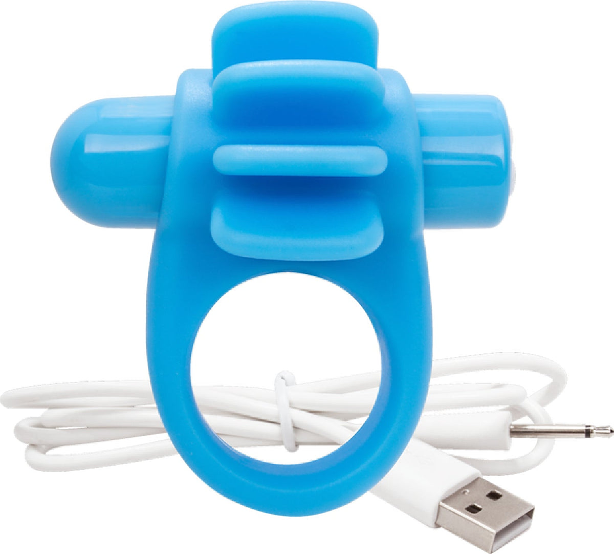 Skooch Charged Rechargeable Vibrating Cock Ring with Textured Silicone Stimulation > Sex Toys > Couples Toys