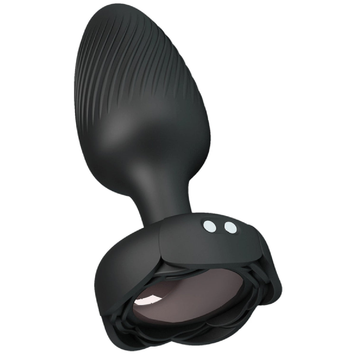 Varian Light-Up Rechargeable Butt Plug – LED Flashing Silicone Butt Plug > Anal Range > Vibrating Butt Plugs
