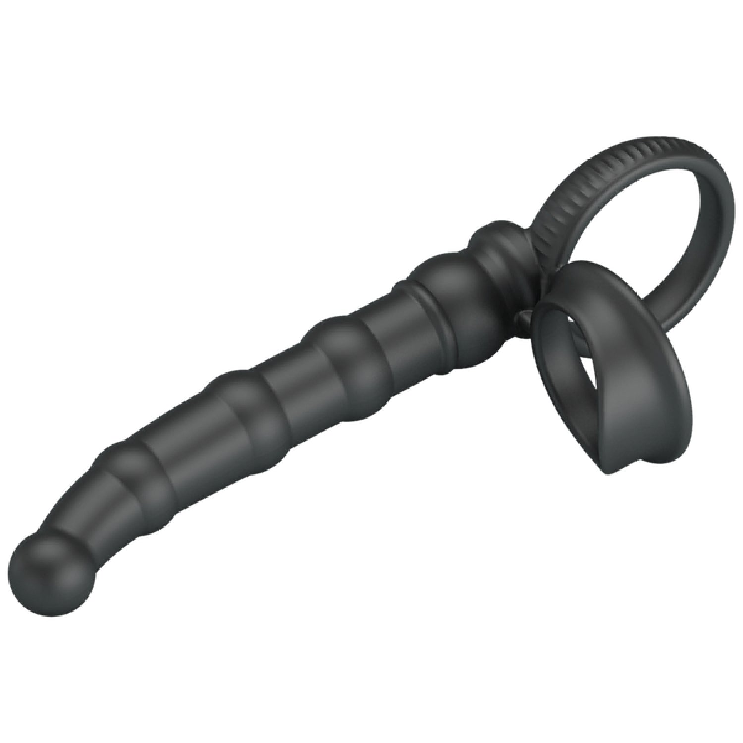 Tatum Cock Ring with Anal Probe – Silicone 10 Frequency Vibrating Cock Ring > Anal Range > Anal Probes Main image