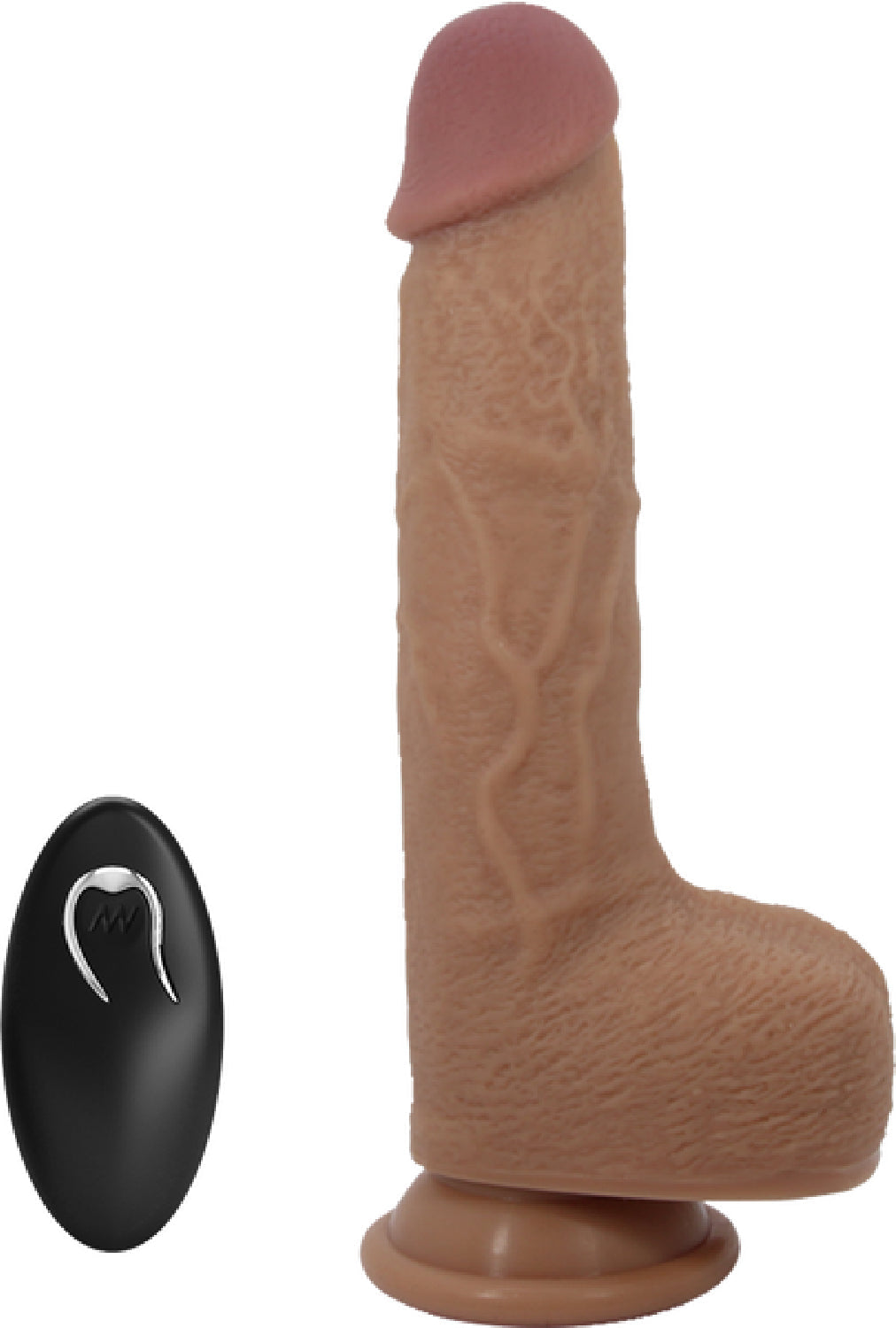 Thrusting Tommy Dong – Remote-Controlled 8.9" Thrusting Vibrator with Suction Cup > Vibrators > Realistic Vibrators