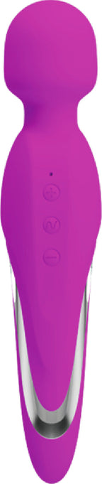 Shazza Body Wand (Purple) – Rechargeable Silicone Vibrator with 7 Vibration Functions and 5 Speed Levels > Sex Toys > Massage Wands