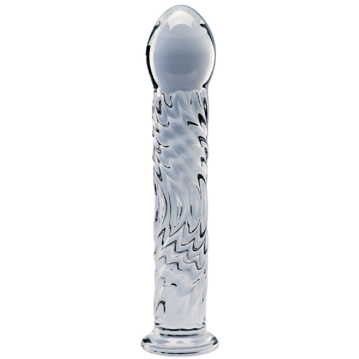 Seraphic Ripple Handblown Borosilicate Glass Dildo – Textured 6.2 Inch Insertable Length > Glass > Dildos Main image