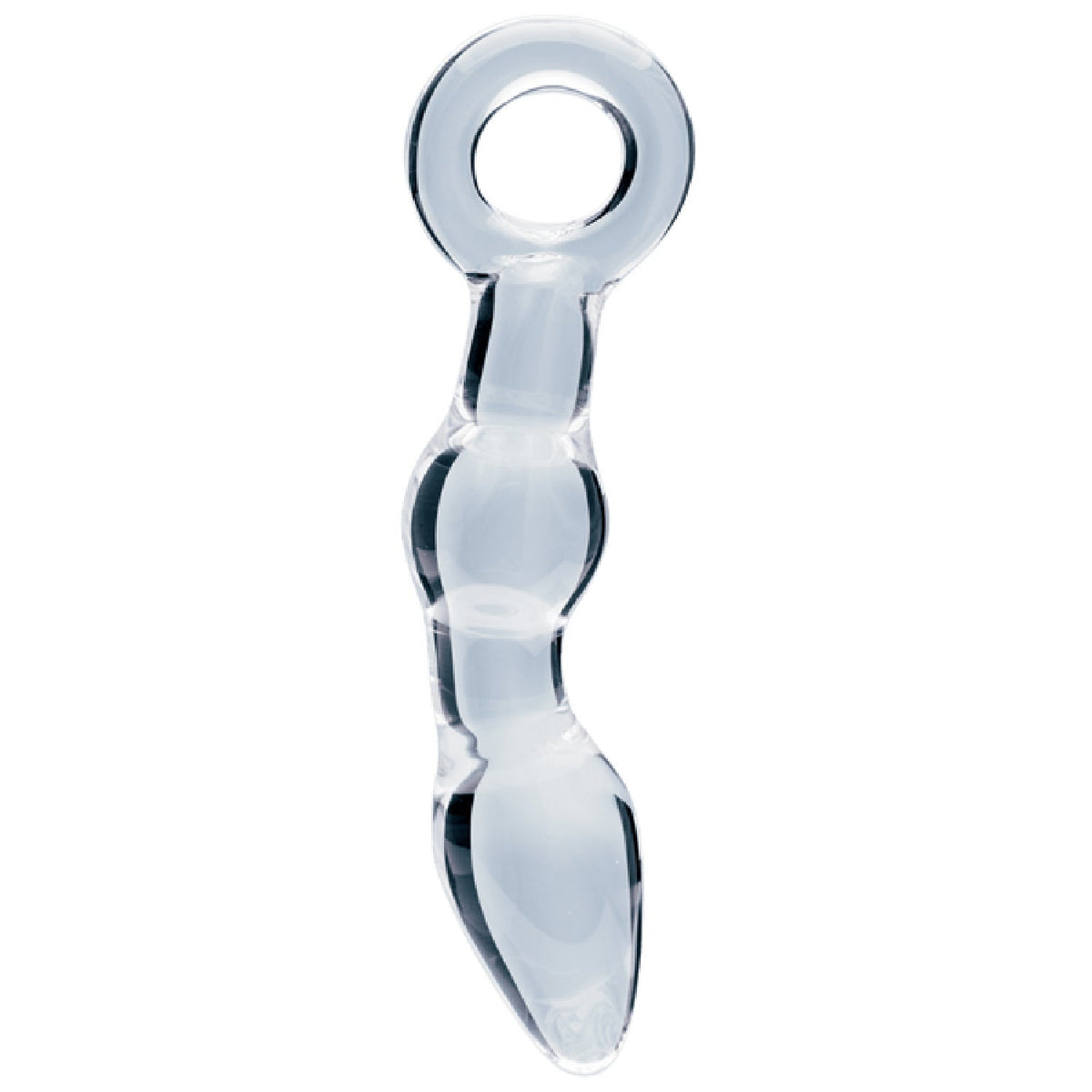 Utopian Mystique 5.2 Inch Ribbed Borosilicate Glass Anal Dildo > Glass > Dildos Main image