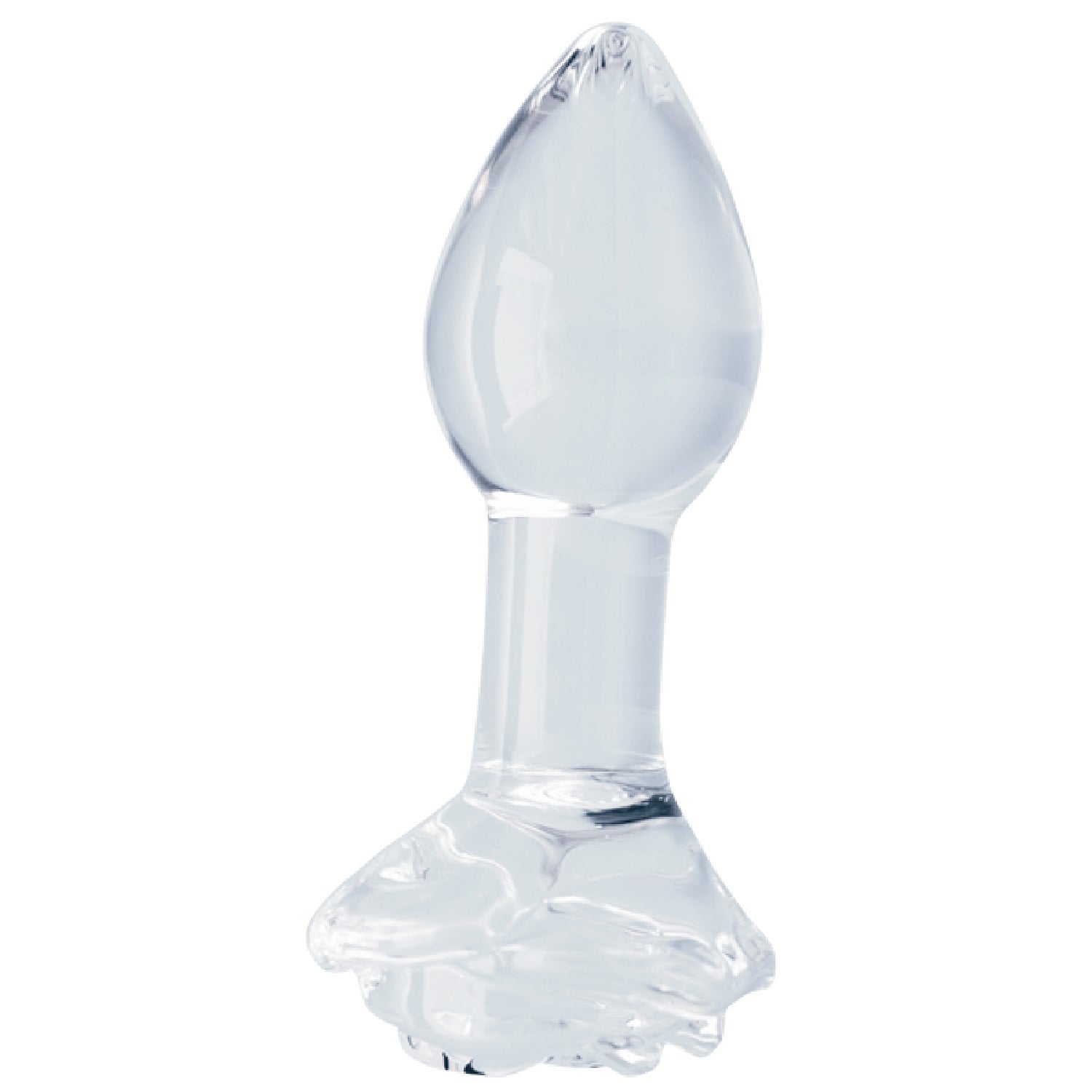Clarity Utopian Bloom – 4.3 Inch Handcrafted Glass Butt Plug > Glass > Dildos