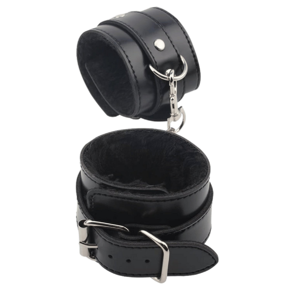 Obey Me Leather Hand Cuffs – Adjustable Metal Hook Handcuffs > Bondage Gear > Handcuffs