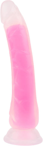 Neon Stevie 8.4 Inch – Glow-in-the-Dark Silicone Vibrator > Dildos > Realistic Dildos