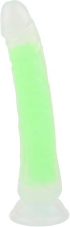 Neon Stevie 8.4 Inch – Glow-in-the-Dark Silicone Vibrator > Dildos > Realistic Dildos