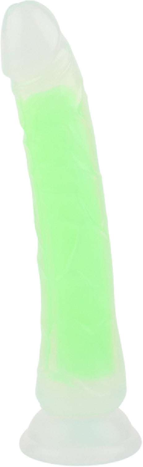 Neon Stevie 8.4 Inch – Glow-in-the-Dark Silicone Vibrator > Dildos > Realistic Dildos