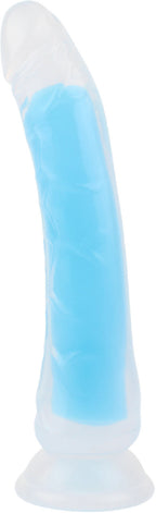 Neon Stevie 8.4 Inch – Glow-in-the-Dark Silicone Vibrator > Dildos > Realistic Dildos