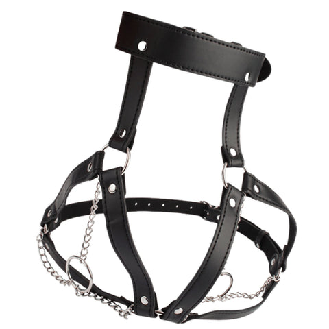 Breast Harness with O-Ring Chains – BDSM Bondage Harness > Clothes > Womens Harnesses