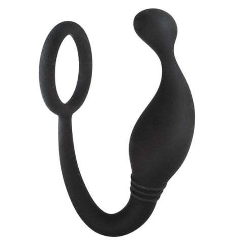 Prostate Plug with Love Ring – Flexible 5 Inch Hygienic Silicone Prostate Plug > Anal Range > Prostate Plugs