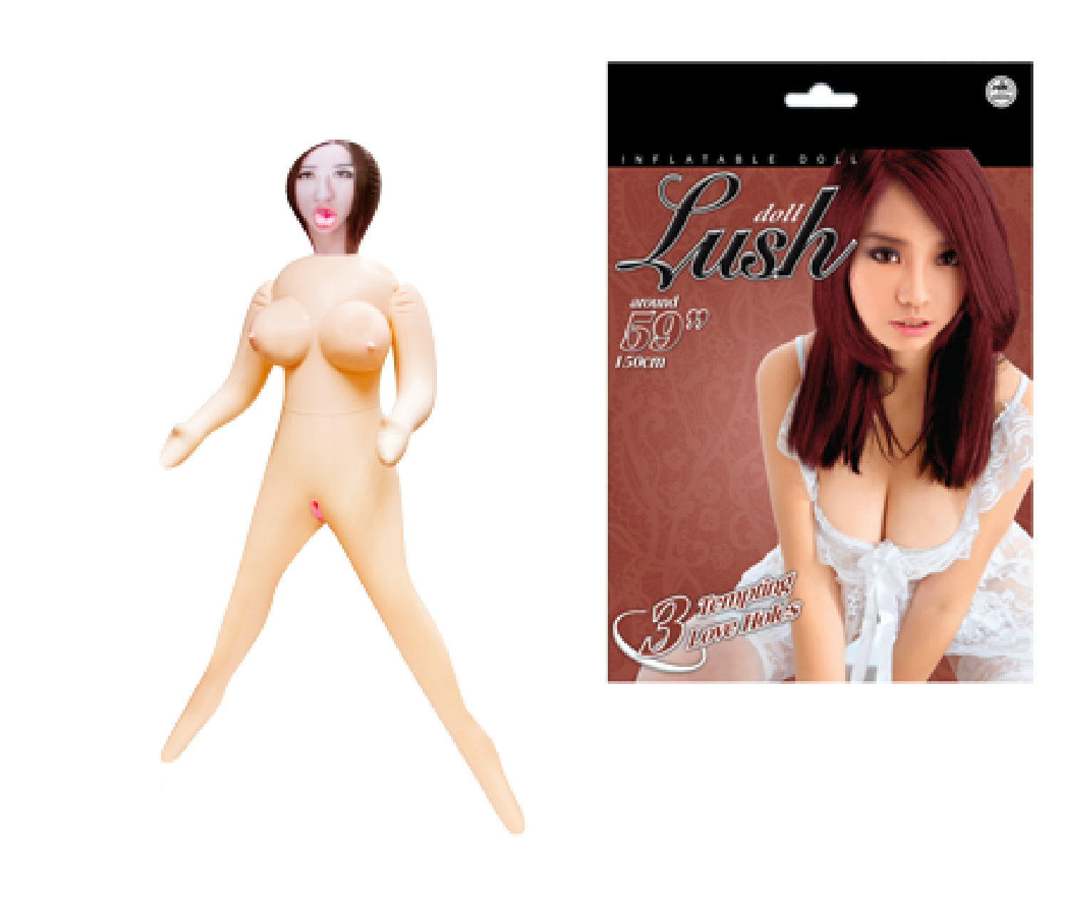 Lush Dolls Mikiko Life-Size Inflatable Doll – Soft Smooth Tight Vagina and Anus with Perky Breasts > Sex Toys > Sex Dolls > Novelty Inflatables