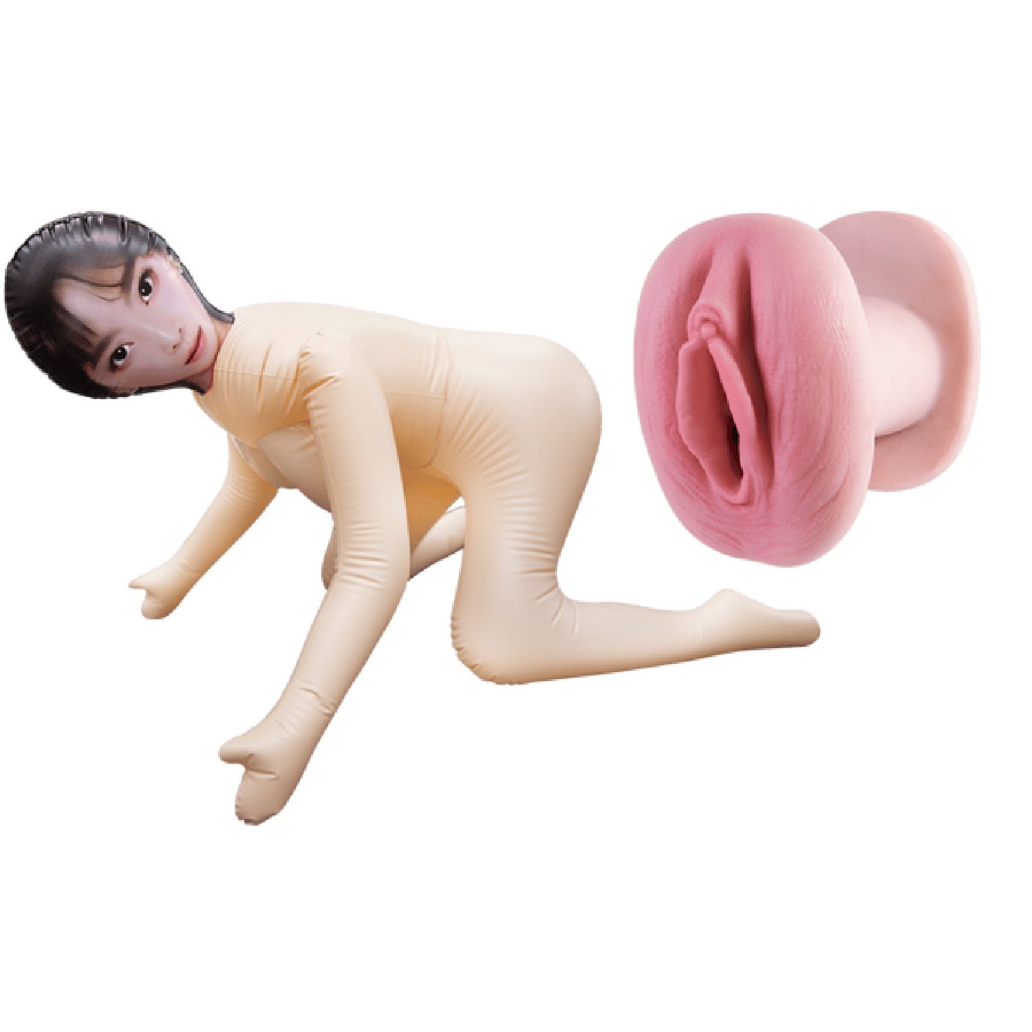 Inflatable Love Doll – 61cm Silicone Realistic Masturbator with Large Breasts > Sex Toys > Sex Dolls > Inflatable