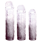 3 in 1 Extension Sleeve (Smoke) – High-Quality TPE Material Soft Flexible Sleeve with Multiple Sizes > Sex Toys For Men > Penis Sleeves