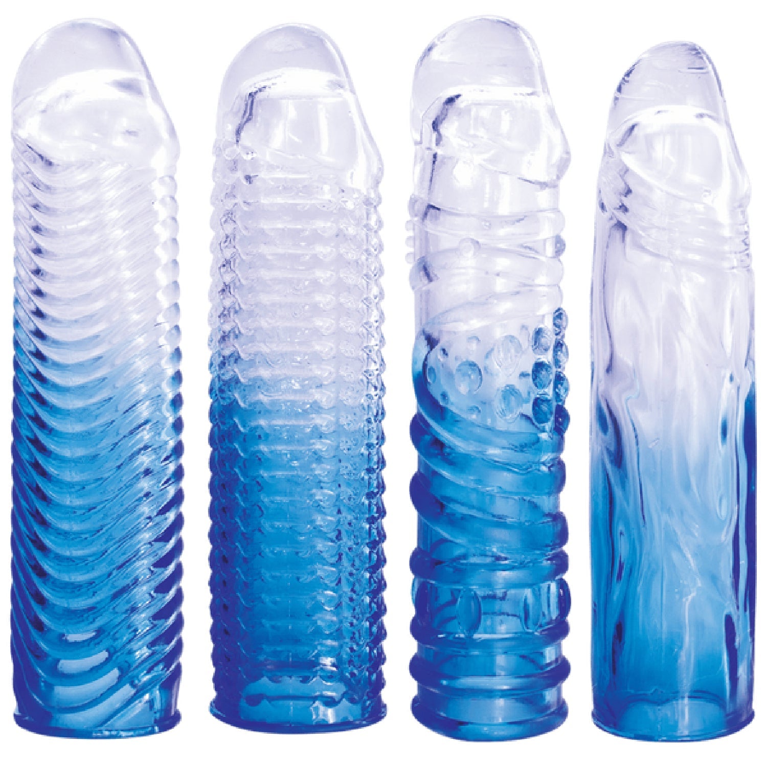 4 in 1 Extension Sleeve (Smoke) – Soft Flexible 7.5 Inch Sleeve > Sex Toys For Men > Penis Sleeves